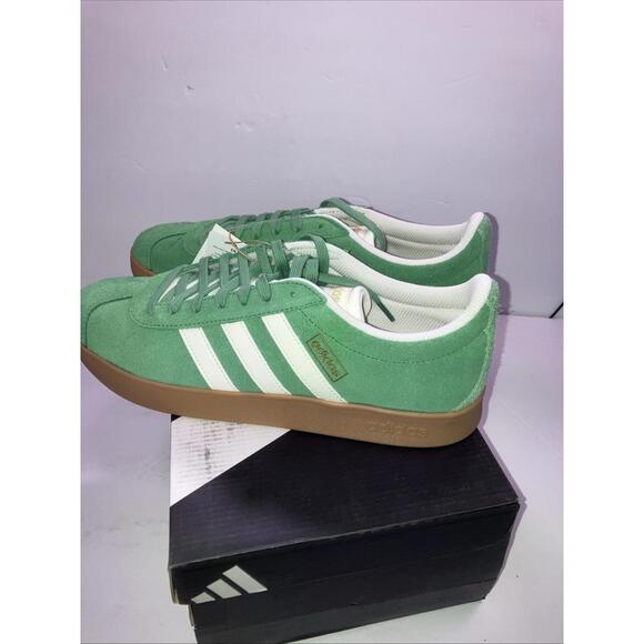 NEW ADIDAS VL Court 2.0 Men\'s Size 10.5 Green/White JH5077 NEW main image 4